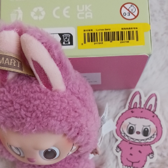 (Lychee Berry) Authentic Pop Mart Exciting Macaron Labubu - Open Box - Picture 12 of 17